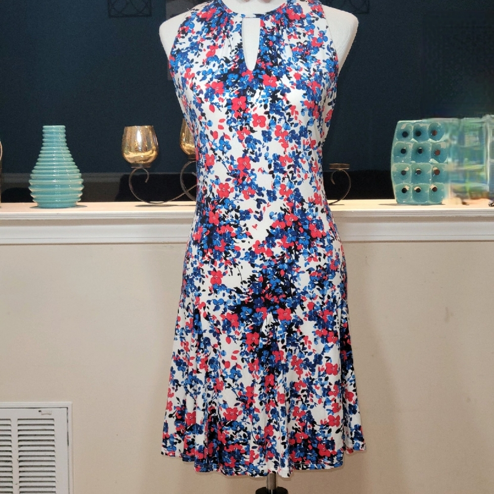 Red, white, and blue dress